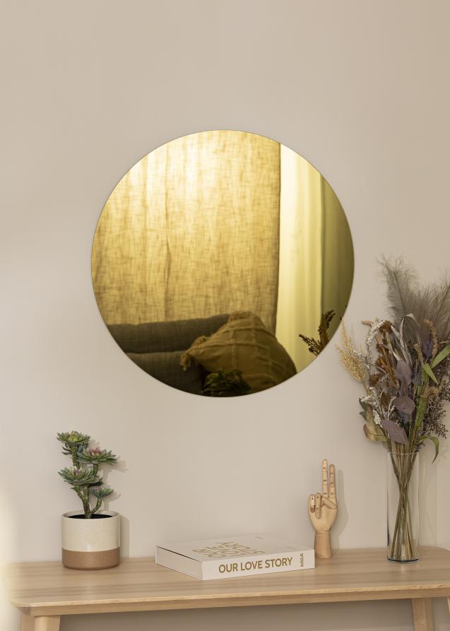 KAILA Spiegel Golden Yellow 70 cm Ø
