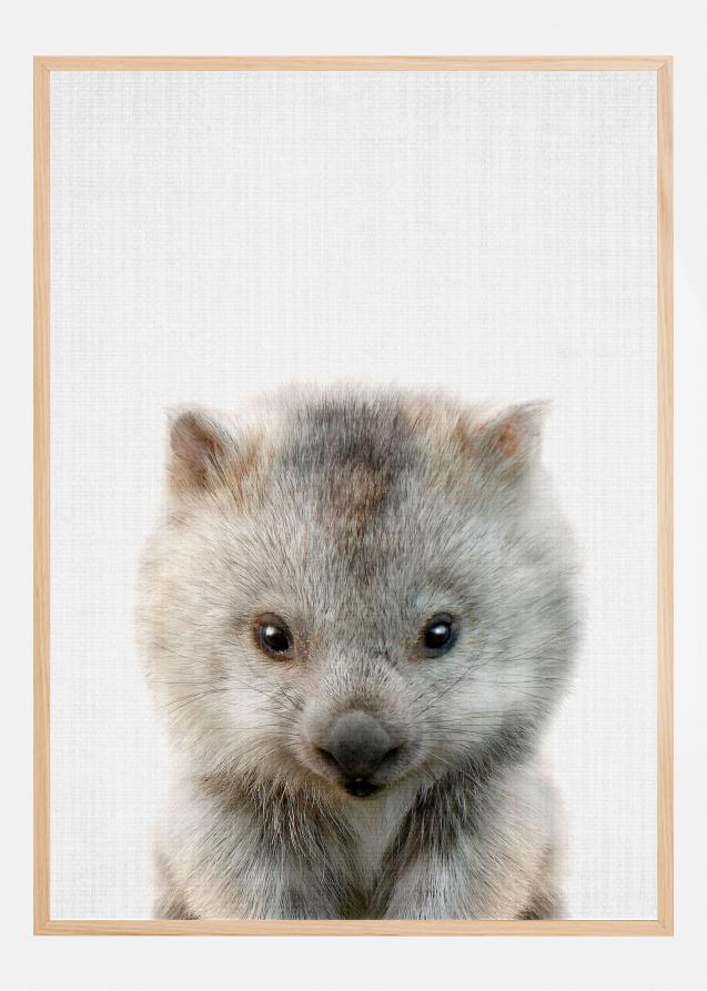 Bildverkstad Peekaboo Baby Wombat Poster