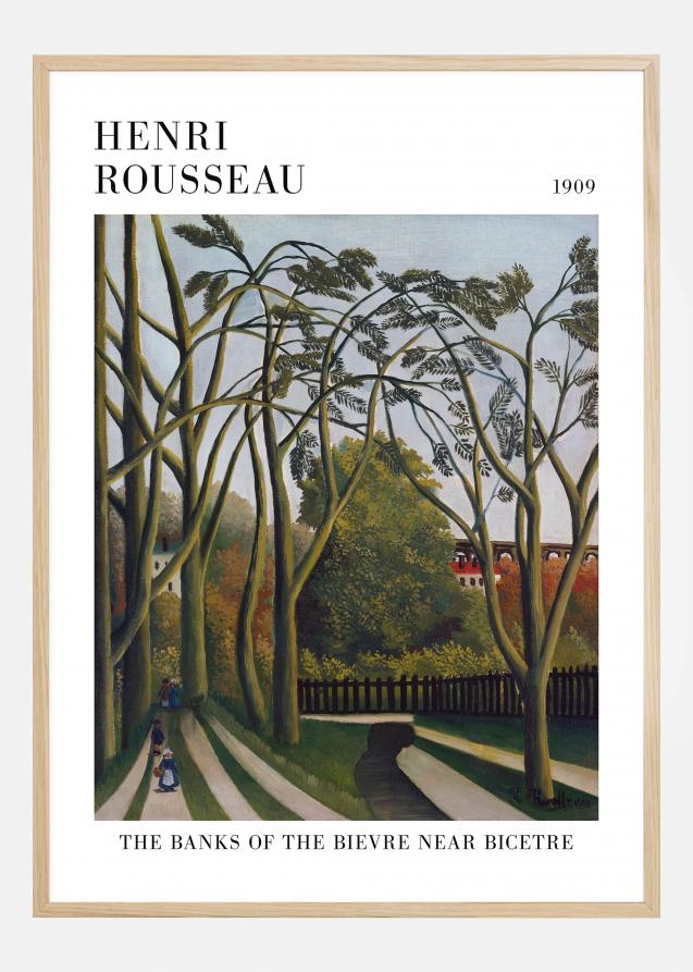 Bildverkstad Henri Rousseau - The Banks Of The Bier Near Bicetre Poster
