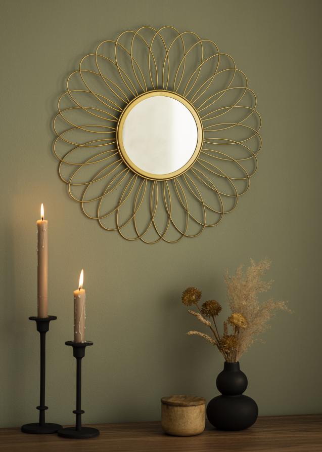 KAILA KAILA Spiegel Flower - Goud 50 cm Ø