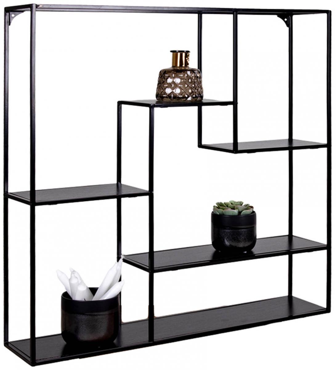 House Nordic Wandplank Vita 85x85 cm - Zwart