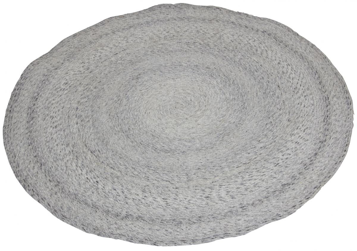 Fondaco Vloerkleed Rondo - Grijs 120 cm Ø