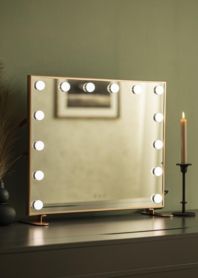 KAILA KAILA Make-up spiegel Hollywood Magnifying 14 Roségoud 60x50 cm