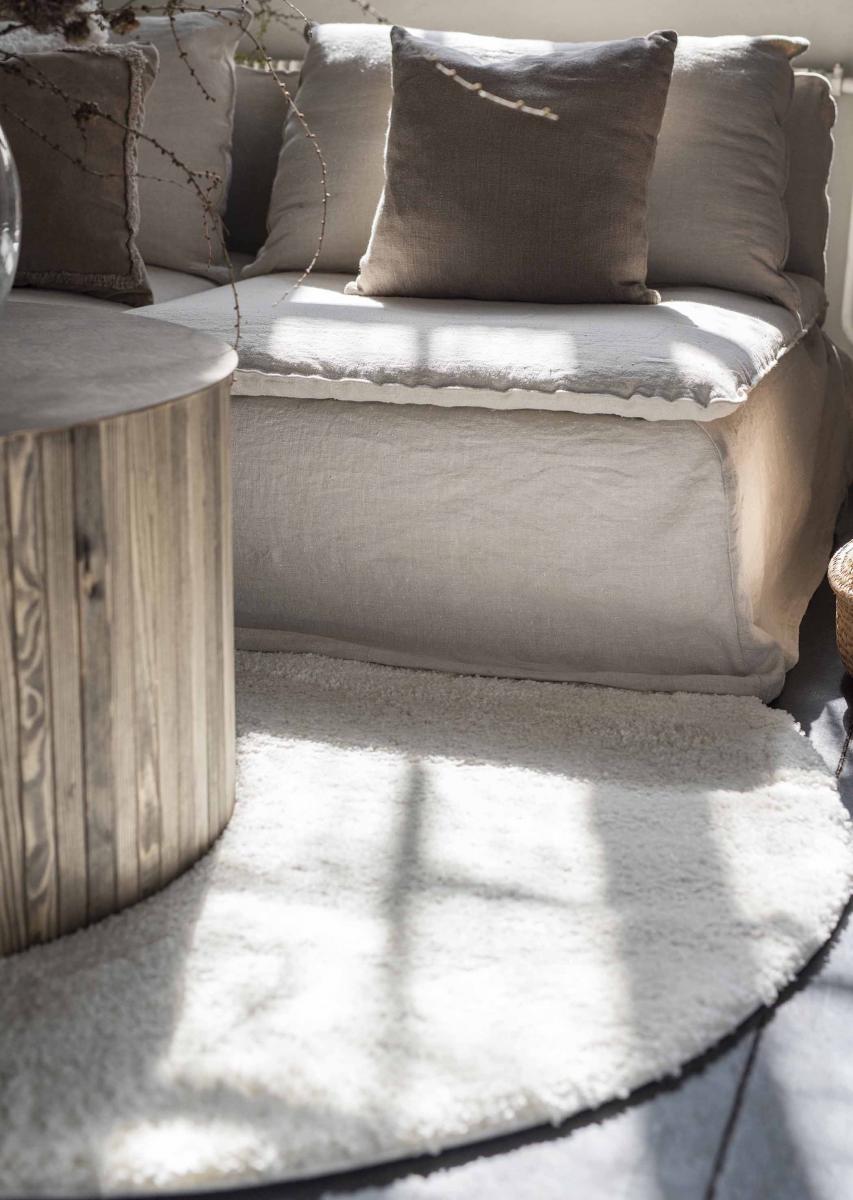 Fondaco Vloerkleed Jesper - Offwhite 160 cm Ø
