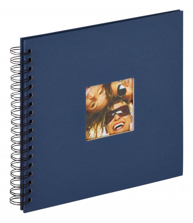 Walther Fun Spiraalalbum Blauw - 26x25 cm (40 Zwarte zijden / 20 bladen)