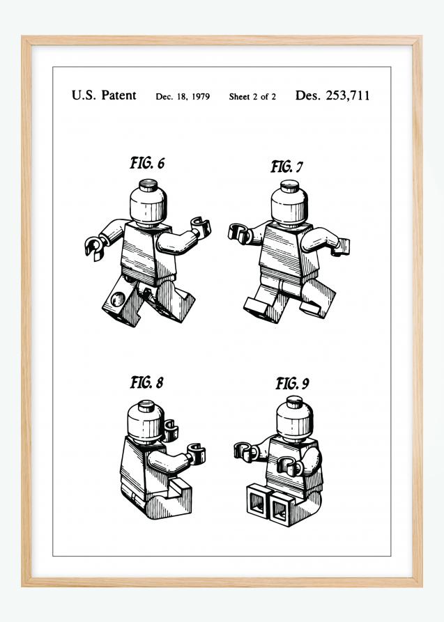 Bildverkstad Patenttekening - Lego II Poster