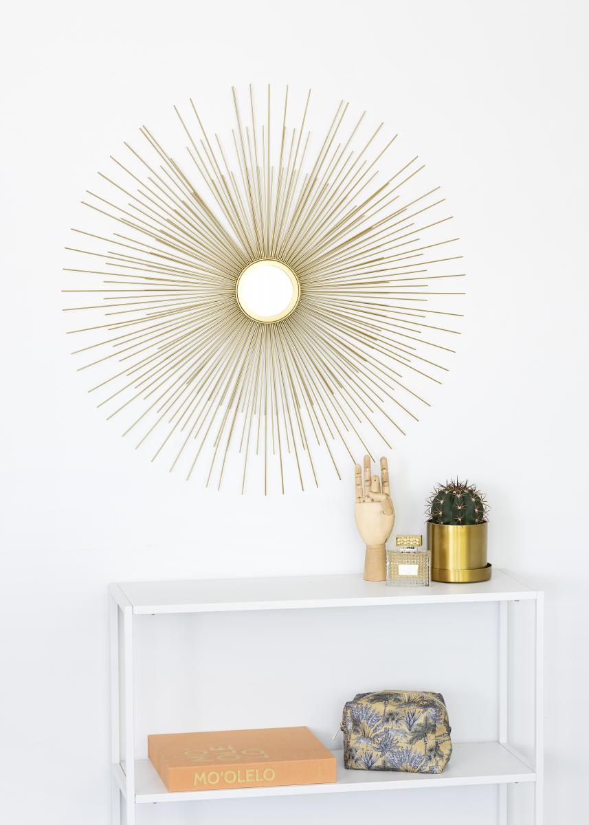 KAILA KAILA Ronde Spiegel Sunrays - Goud 80 cm Ø