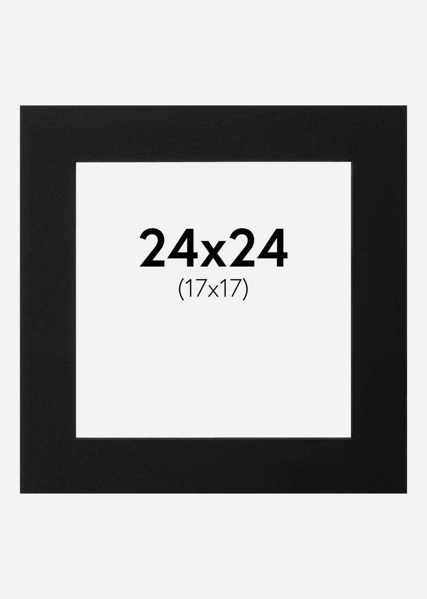 Galleri 1 Passe-partout Zwart (Zwarte kern) 24x24 cm (17x17)