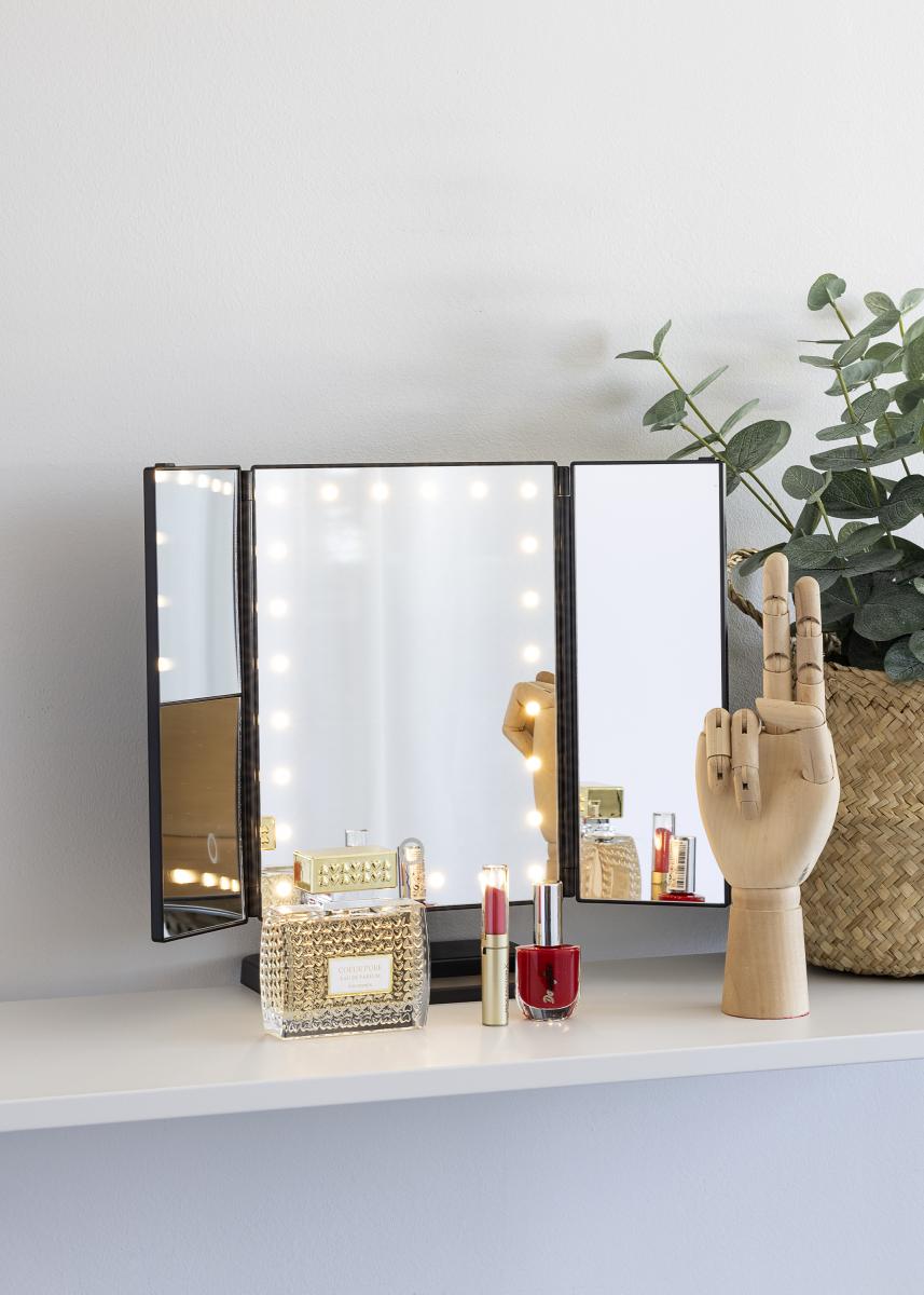 KAILA KAILA Make-up spiegel Fold II Zwart - 38x25 cm
