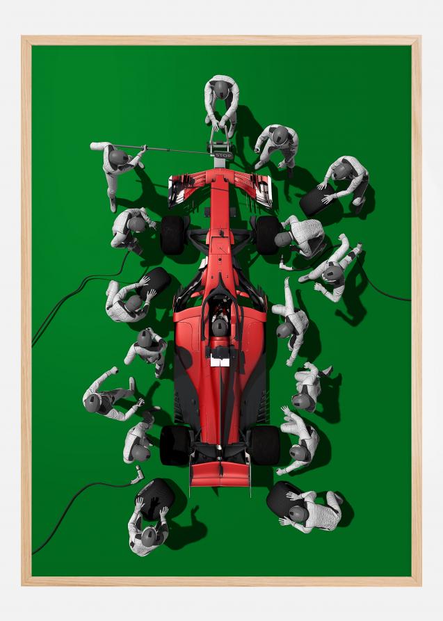 Bildverkstad Formula 1 green Poster