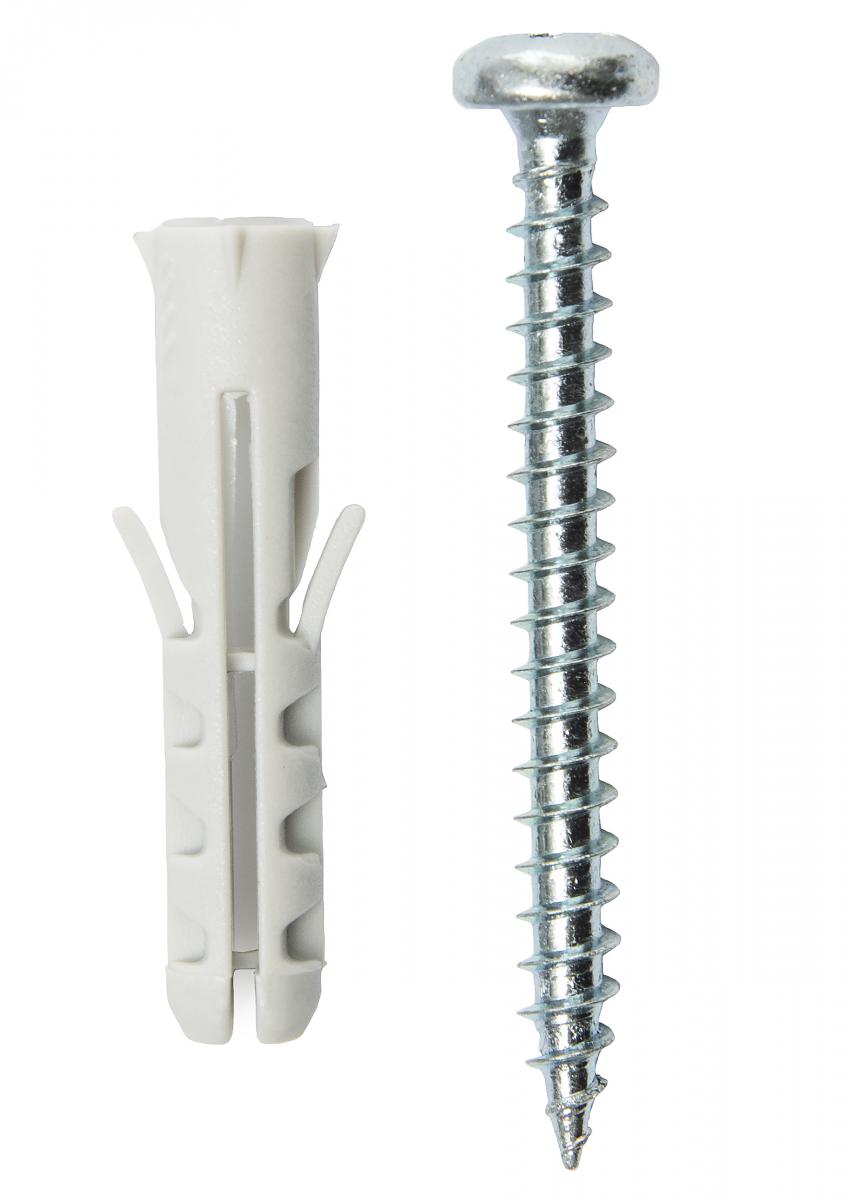 Plug 30 x 6 mm met schroef 10-pack