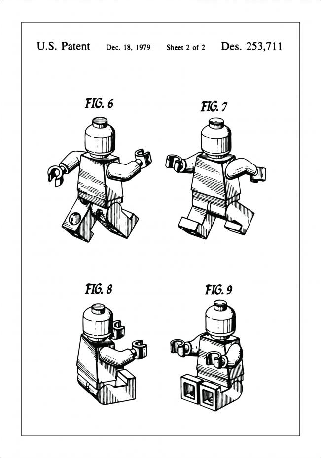 Bildverkstad Patenttekening - Lego II Poster