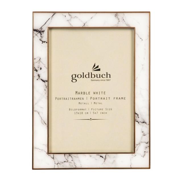 Goldbuch Fotolijst Marble Wit 13x18 cm