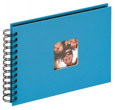 Walther Fun Spiraalalbum Zeeblauw - 23x17 cm (40 Zwarte zijden / 20 bladen)