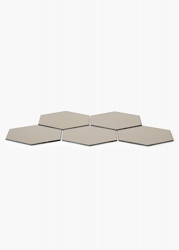 KAILA KAILA Spiegel Hexagon Dark Bronze 18x21 cm - 5-pack
