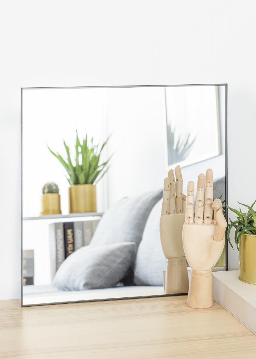 KAILA KAILA Square Mirror - Thin Black 40x40 cm