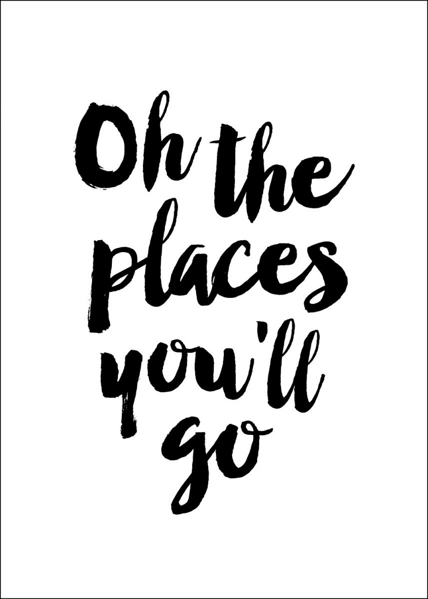 Bildverkstad Oh the places you'll go Poster