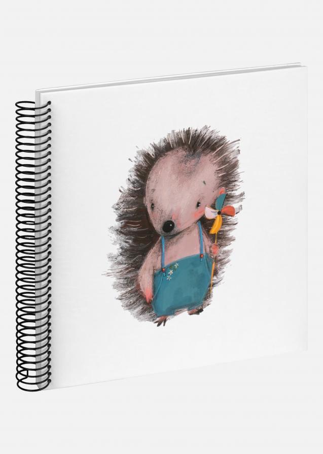 Walther Baby Hedgehog Calisto Spiraalalbum Wit - 24x24 cm (40 Witte zijden / 40 bladen)