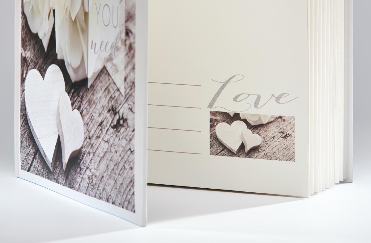 Walther Love is all you need - Fotoalbum - 28x30,5 cm (50 Witte zijden / 25 bladen)