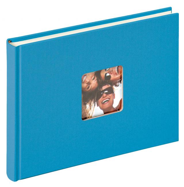 Walther Fun Album Zeeblauw - 22x16 cm (40 Witte zijden / 20 bladen)