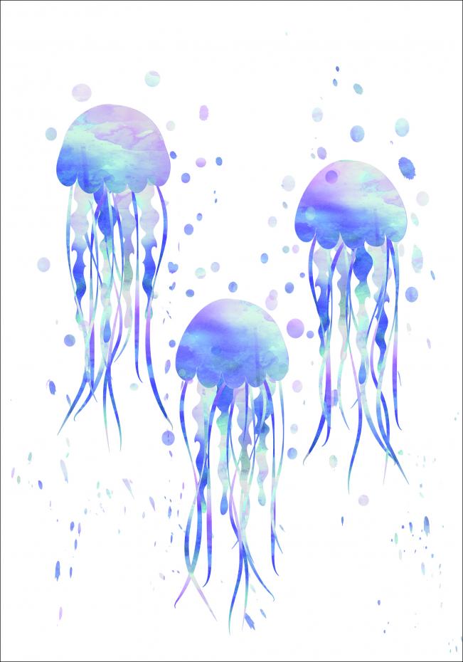 Bildverkstad Jellyfishes Poster