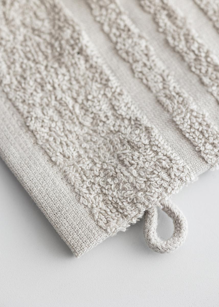 Borganäs of Sweden Washandje Basic Badstof - Zandkleur 15x21 cm