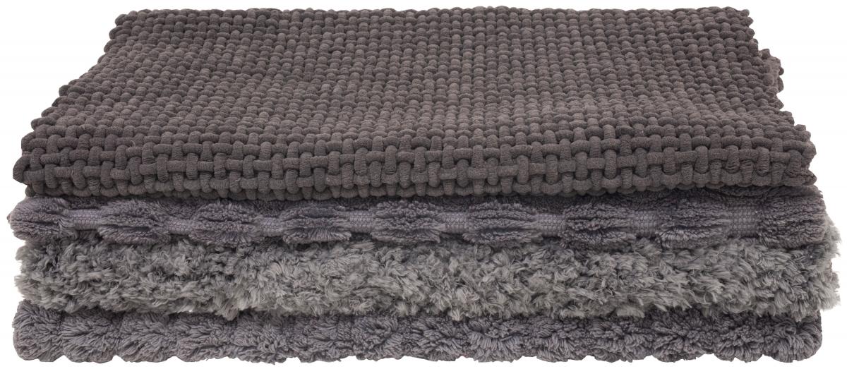 Norvi Group Badmat Dot - Asgrijs 60x100 cm