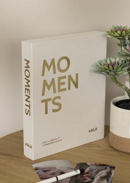 KAILA KAILA MOMENTS Creme - Coffee Table Photo Album (60 Zwarte zijden)