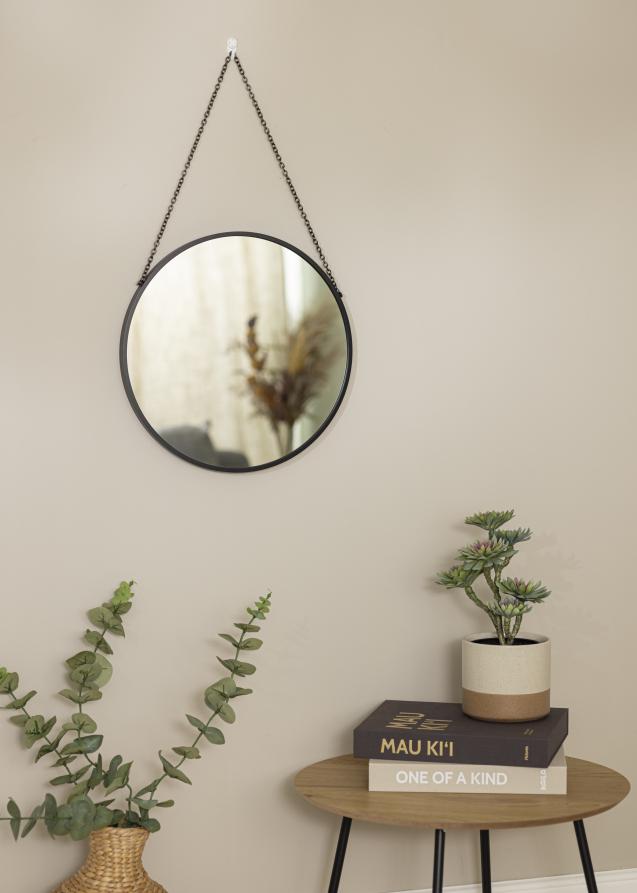 Artlink Ronde Spiegel Modern Deep Zwart 41 cm Ø