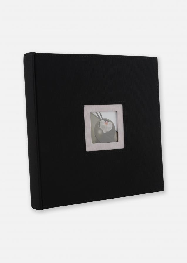 Walther Black & White Album Zwart - 26x25 cm (50 Zwarte zijden / 25 bladen)