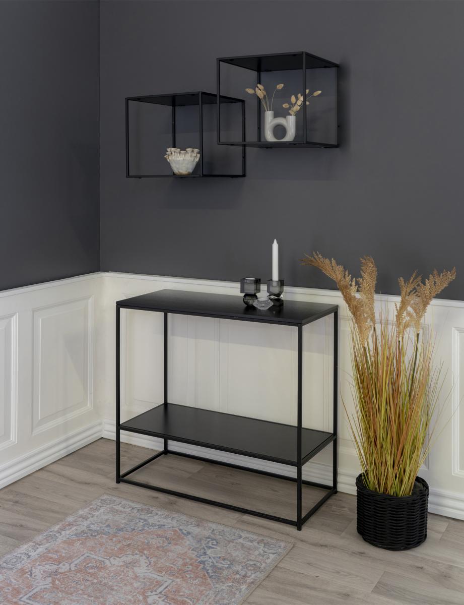 House Nordic Wandplank Vita 36x36 cm - Zwart