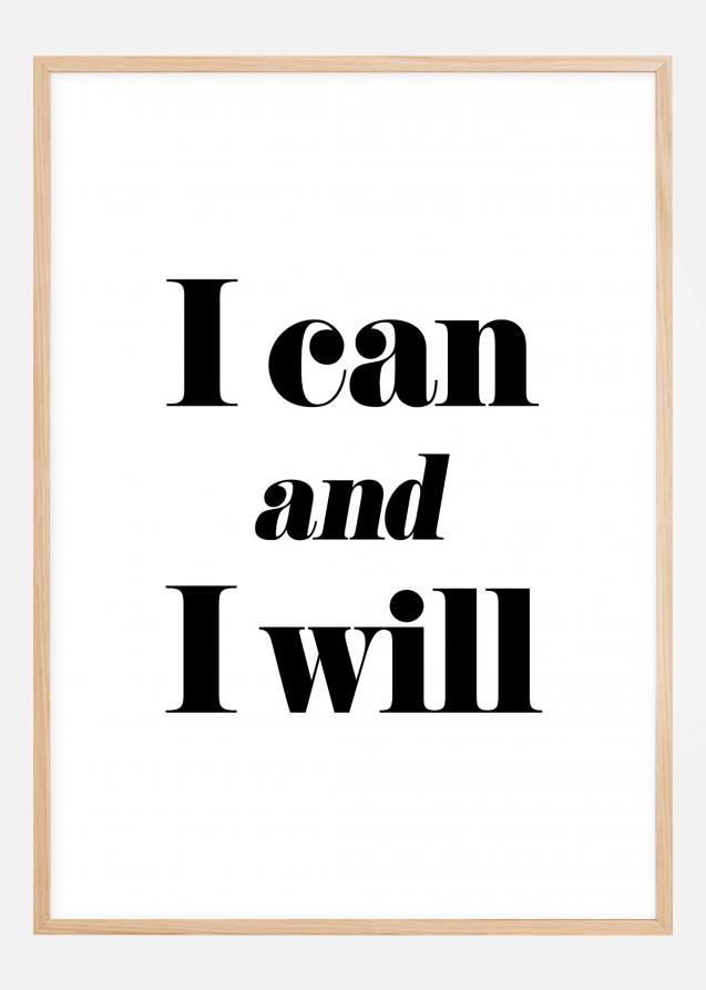 Bildverkstad I can and I will Poster