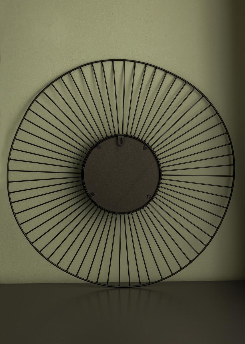 KAILA KAILA Ronde Spiegel Lines - Zwart 60 cm Ø