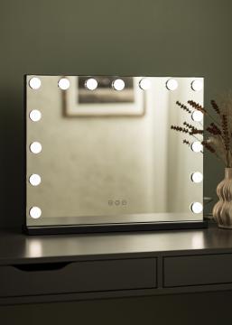 KAILA KAILA Make-up spiegel Hollywood 15 Zwart 58x46 cm