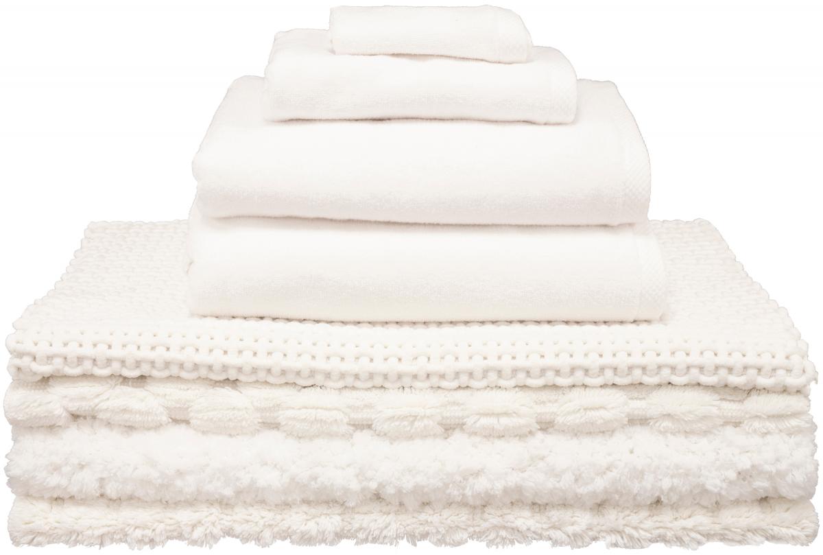 Norvi Group Badmat Stripe - Sneeuwwit 60x100 cm