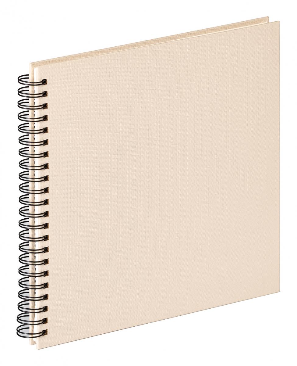 Walther Fun Spiraalalbum Zand - 30x30 cm (50 Witte pagina's / 25 bladen)
