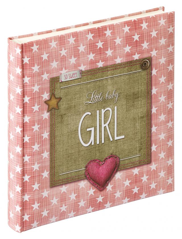 Walther Little Babyalbum Girl Roze - 28x30,5 cm (50 Witte zijden / 25 bladen)