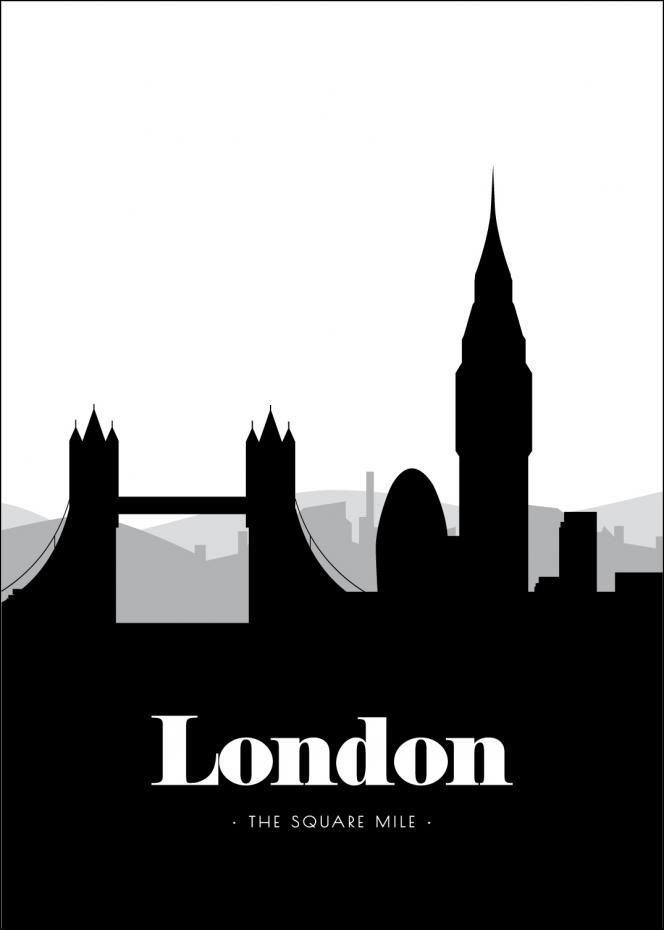 Bildverkstad London Skyline Poster