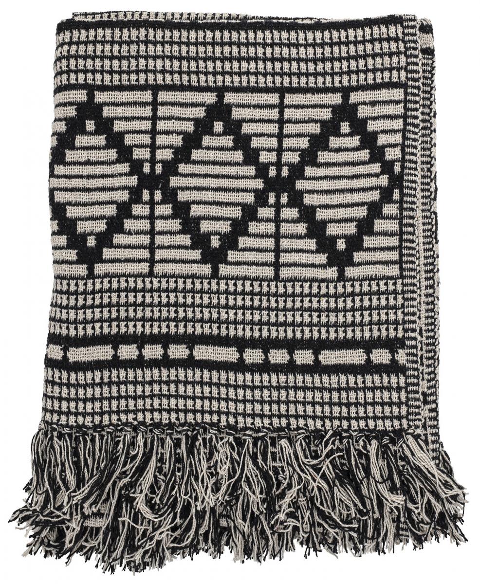 Bloomingville Plaid Gutte - Zwart 130x160 cm