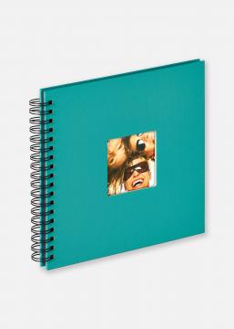 Walther Fun Spiraalalbum Turquoise - 26x25 cm (40 Zwarte zijden / 20 bladen)