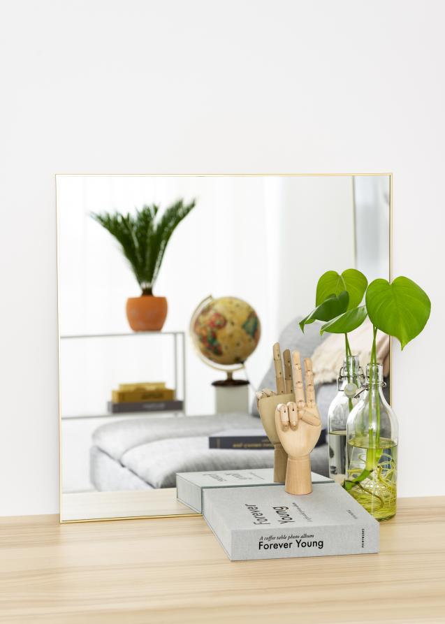 KAILA KAILA Square Mirror - Thin Brass 60x60 cm