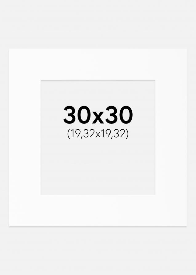 Artlink Passe-partout Wit Standaard (Witte kern) 30x30 cm (19,32x19,32)