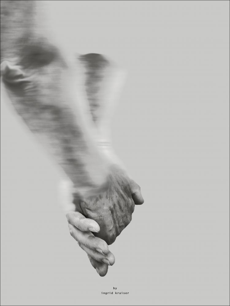 Bildverkstad Holding hands Poster