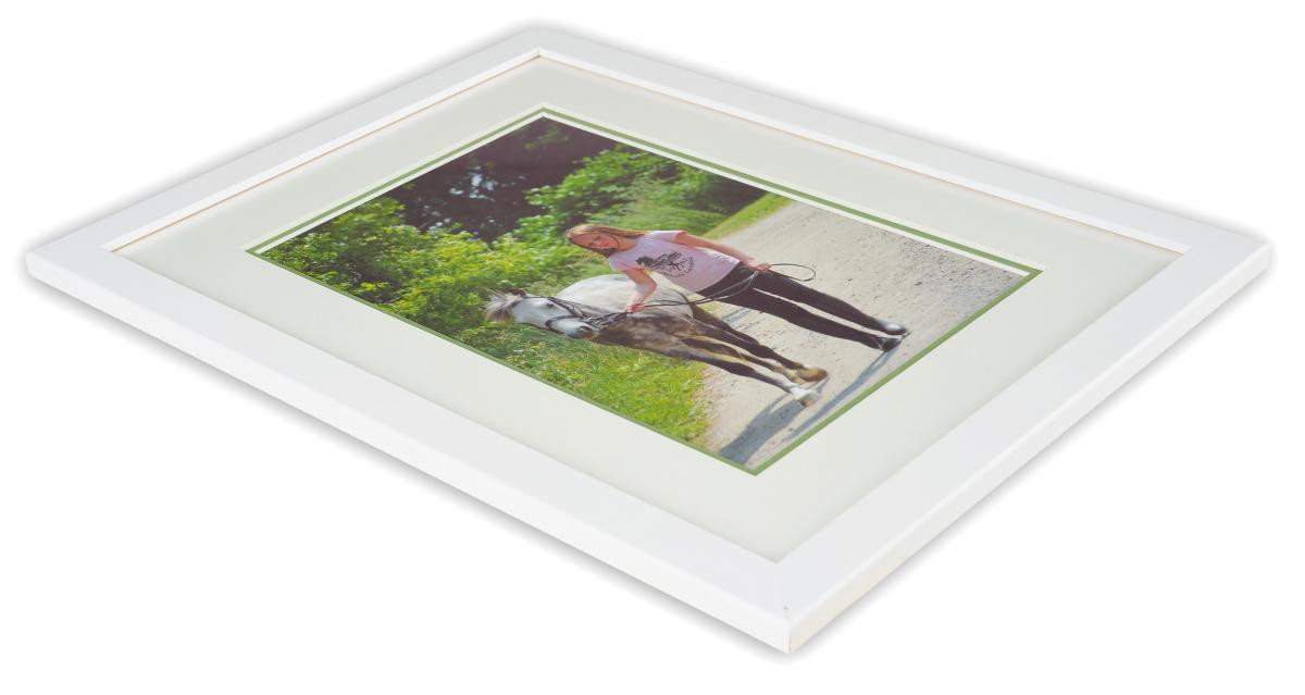 Passepartouter Mttbestllda Passe-partout twee lagen - Wit/Groen