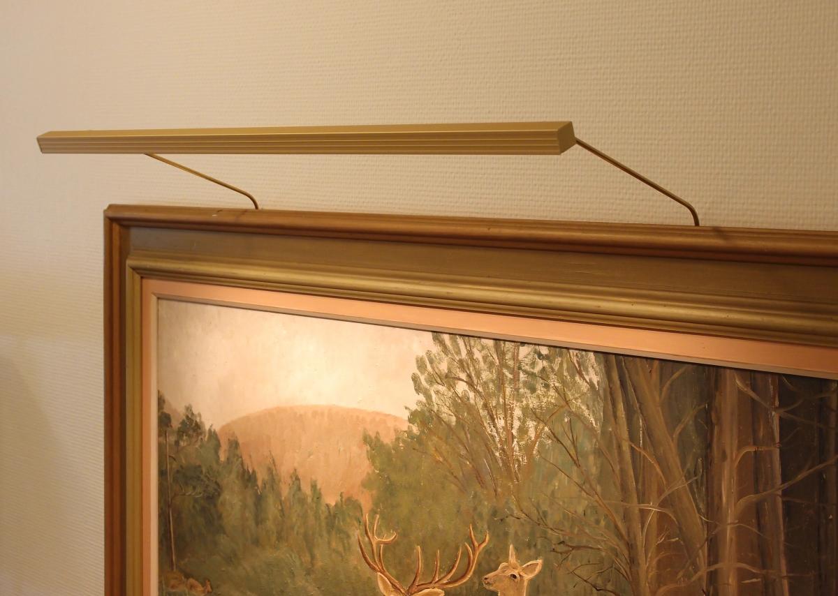 BLP BLP 117 voor lijstbreedte 65-90 cm schilderijverlichting - Goud