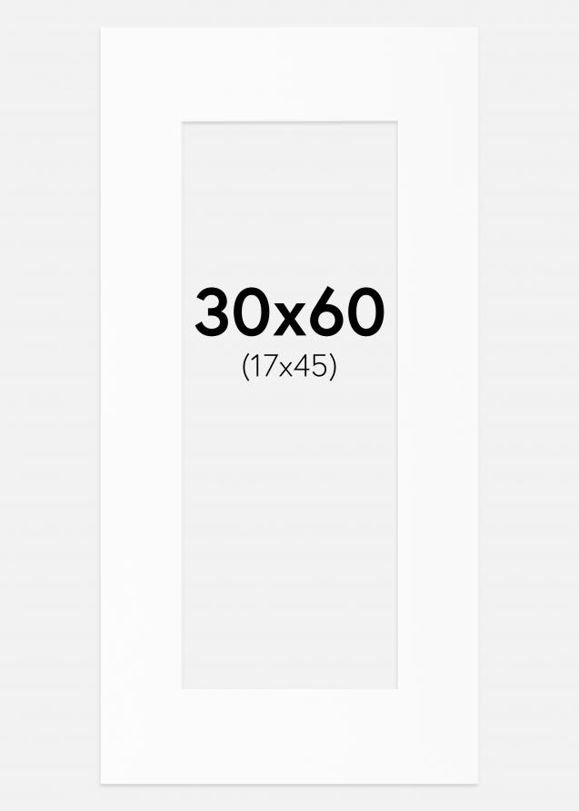 Artlink Passe-partout Wit Standard (Witte kern) 30x60 cm (17x45)
