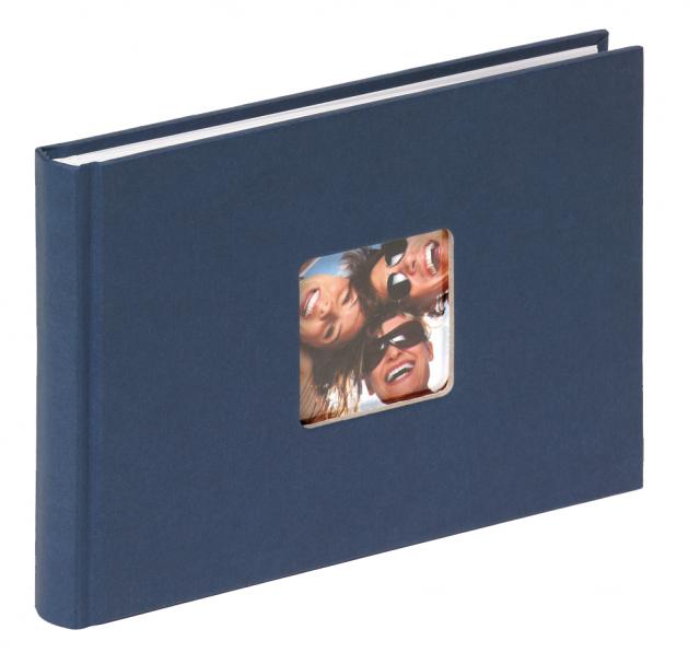 Walther Fun Album Blauw - 22x16 cm (40 Witte zijden / 20 bladen)