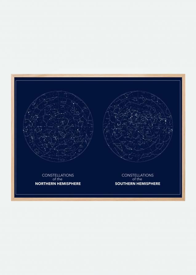 Bildverkstad Hemispheres Dark Poster