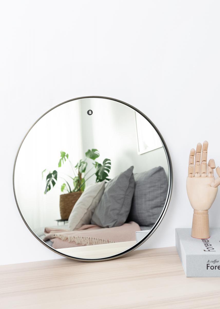 House Doctor Spiegel House Doctor Reflektion Zwart 40 cm Ø
