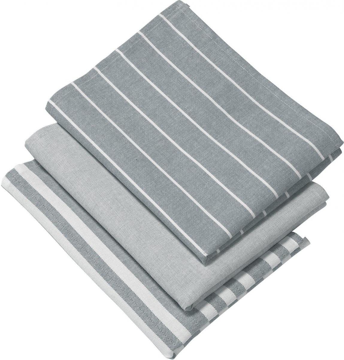 Svanefors Keukenhanddoek Alba - Grijs 3-pack